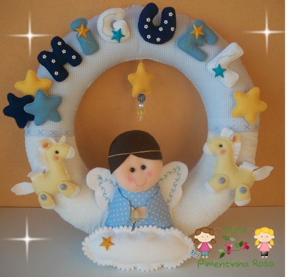 Guirlanda Anjo e Unicórnios